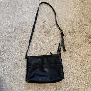 Fossil Fiona Small Crossbody Bag in Black Leather